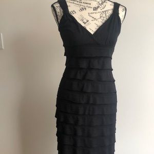 Max Studio black tier maxi dress Size Small